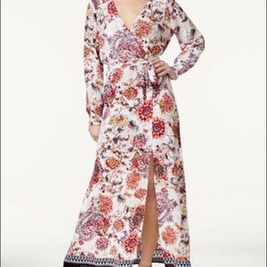 Floral Maxi Wrap Dress 10